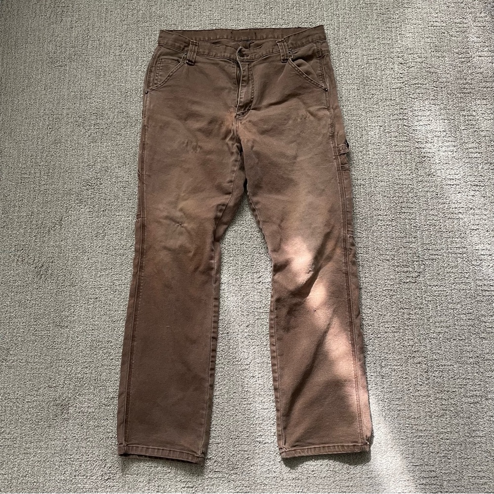 Brown Relaxed Carpenter Pants